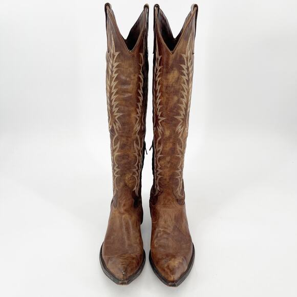 Old Gringo Women’s 8 Mayra Brass Brown Knee High Tall Western Cowgirl Boots - Picture 5 of 13
